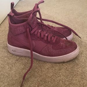 Nike Air Force 1 women’s high tops burgundy